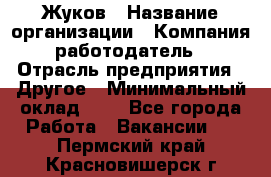 Жуков › Название организации ­ Компания-работодатель › Отрасль предприятия ­ Другое › Минимальный оклад ­ 1 - Все города Работа » Вакансии   . Пермский край,Красновишерск г.